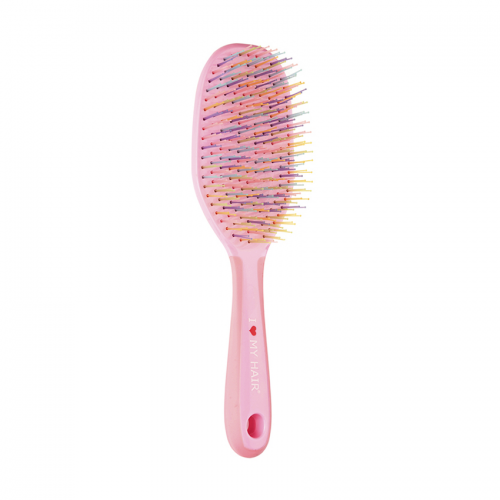Щетка для волос CRAZY BRUSH 1302, розовая L