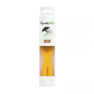 Щетка парикмахерская для волос Spider Soft 1501, желтая матовая M