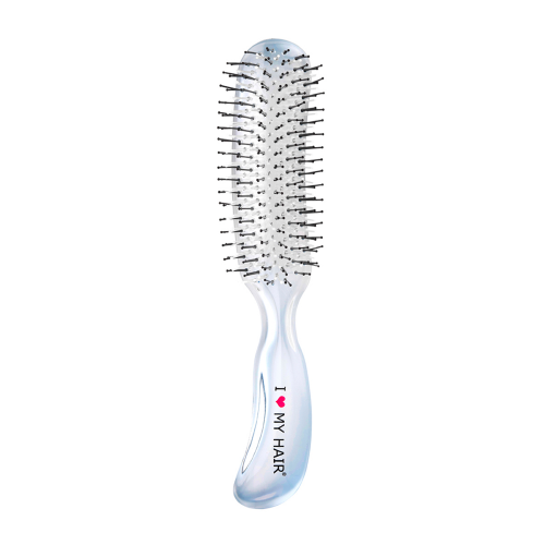 Щетка парикмахерская для волос Aqua Brush, синяя прозрачная M