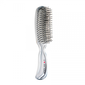 Щетка парикмахерская для волос Aqua Brush, синяя прозрачная M