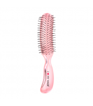 Щетка парикмахерская для волос Aqua Brush, розовая прозрачная М