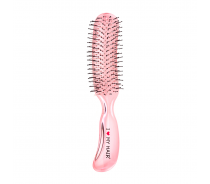 Щетка парикмахерская для волос Aqua Brush, розовая прозрачная М