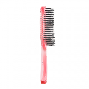 Щетка парикмахерская для волос Aqua Brush, розовая прозрачная М