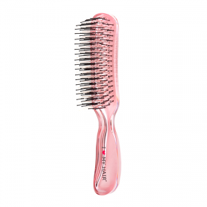 Щетка парикмахерская для волос Aqua Brush, розовая прозрачная М