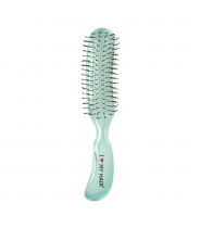 Щетка парикмахерская для волос Aqua Brush, зеленая прозрачная М