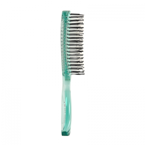 Щетка парикмахерская для волос Aqua Brush, зеленая прозрачная М