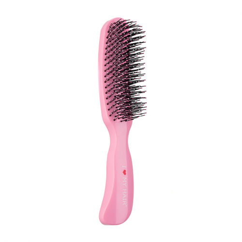 Щетка парикмахерская для волос Therapy Brush, розовая глянцевая M