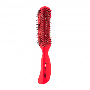 Щетка парикмахерская для волос Therapy Brush, красная глянцевая M
