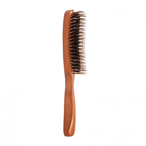 Щетка парикмахерская для волос Shiny Brush, деревянная