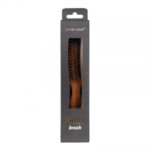 Щетка парикмахерская для волос Shiny Brush, деревянная