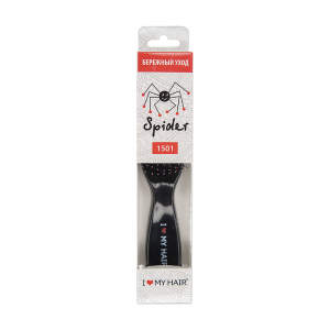 Щетка парикмахерская для волос Spider Classic 1501, черная глянцевая M