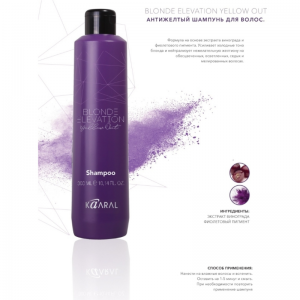 Шампунь антижелтый для волос / BLONDE ELEVATION SHAMPOO 300 мл