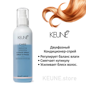 Кондиционер-спрей двухфазный Кератиновый комплекс / CARE Keratin Smooth 2 Phase Spray 200 мл