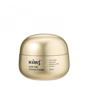 Крем антивозрастной для лица с протеинами кокона шелкопряда / Kims Gold Silk Cocoon Cream 50 мл