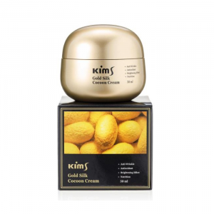 Крем антивозрастной для лица с протеинами кокона шелкопряда / Kims Gold Silk Cocoon Cream 50 мл