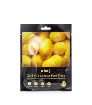 Маска для лица антивозрастная с протеинами кокона шелкопряда / Kims Gold Silk Cocoon Face Mask 1 шт