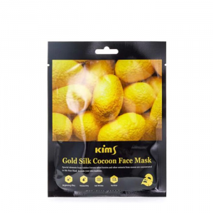 Маска для лица антивозрастная с протеинами кокона шелкопряда / Kims Gold Silk Cocoon Face Mask 1 шт