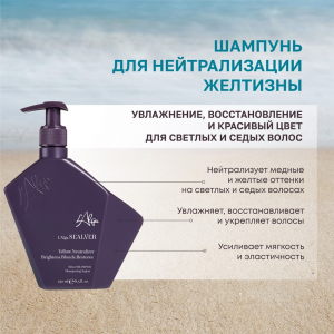 Шампунь для нейтрализации желтизны / SEALVER Silver SHAMPOO 250 мл