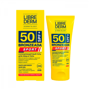 Гель cолнцезащитный для лица и тела SPF 50 / BRONZEADA SPORT 50 мл