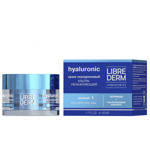 Крем ночной ультраувлажняющий для сухой кожи / HYALURONIC 50 мл