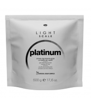 Порошок осветляющий для волос быстродействующий компактный серый / LIGHT SCALE PLATINUM POWDER 500 г