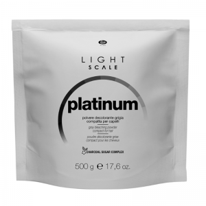 Порошок осветляющий для волос быстродействующий компактный серый / LIGHT SCALE PLATINUM POWDER 500 г