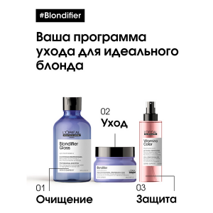 Шампунь для сияния осветленных и мелированных волос / BLONDIFIER 300 мл