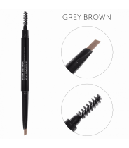 Карандаш механический со щеточкой для бровей, серо-коричневый / Brow Definer grey brown