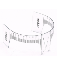 Линейка для бровей, с вырезом для носа