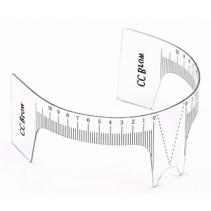 Линейка для бровей, с вырезом для носа