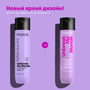 Шампунь без сульфатов для осветленных волос / Total Results Unbreak My Blonde 300 мл