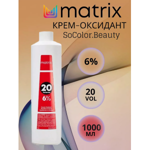 Крем-оксидант 6% 20 vol / SoColor 1000 мл