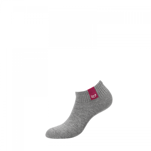 Носки с провязанной эмблемой на паголенке Grigio Melange 39-41 / MINI TREND 4211