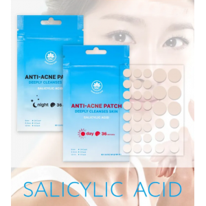 Патчи дневные от прыщей с салициловой кислотой / Anti-Acne DAY Patch Salicylic Acid Deeply Cleanses Skin 36 шт