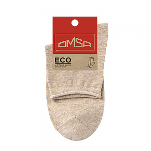 Носки с люрексом, борт руликом, Beige Melange 35-38 / ECO 256