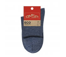 Носки с люрексом, борт руликом, Blu Melange 35-38 / ECO 256