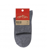 Носки с люрексом, борт руликом, Grigio Melange 35-38 / ECO 256