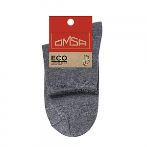 Носки с люрексом, борт руликом, Grigio Melange 39-41 / ECO 256