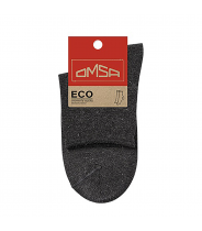 Носки с люрексом, борт руликом, Grigio Scuro Melange 35-38 / ECO 256