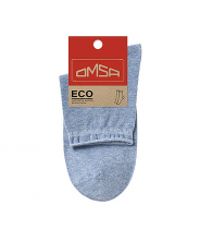 Носки с люрексом, борт руликом, Jeans Melange 35-38 / ECO 256