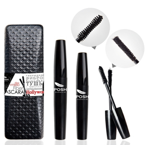 Тушь двойная фибро-волосковая с эффектом наращивания, черный / Hollywood 20 г