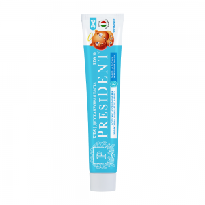 Паста зубная детская 3-6 Пломбир (50 RDA) / President 70 гр