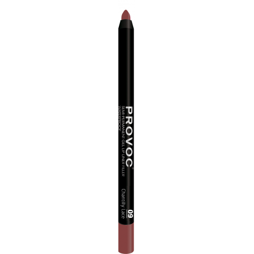 Подводка гелевая в карандаше для губ, 09 розовый с шиммером / Gel Lip Liner 009 Chantilly Lace 7 г