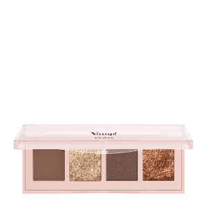 Палетка теней для век, тон 002 золото и бронза / VAMP! 4 EYESHADOWS PALETTE 5,2 гр
