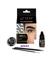 Набор для домашнего использования, черный / SEXY BROW HENNA 5 капсул