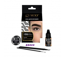 Набор для домашнего использования, черный / SEXY BROW HENNA 5 капсул