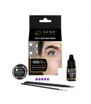 Набор для домашнего использования, темно-коричневый / SEXY BROW HENNA 5 капсул
