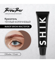 Краситель для бровей и ресниц, тёплый коричневый / Permanent eyebrow tint Soft brown 15 мл