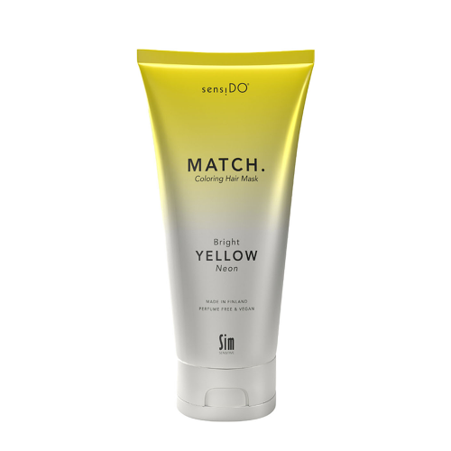 Маска оттеночная неоновая желтая / SensiDo Match Bright Yellow 200 мл