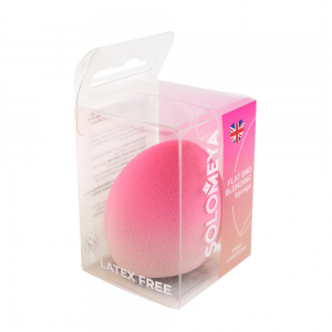 Спонж для макияжа со срезом, розовый градиент / Solomeya Flat End blending sponge Pink Gradient 1 шт